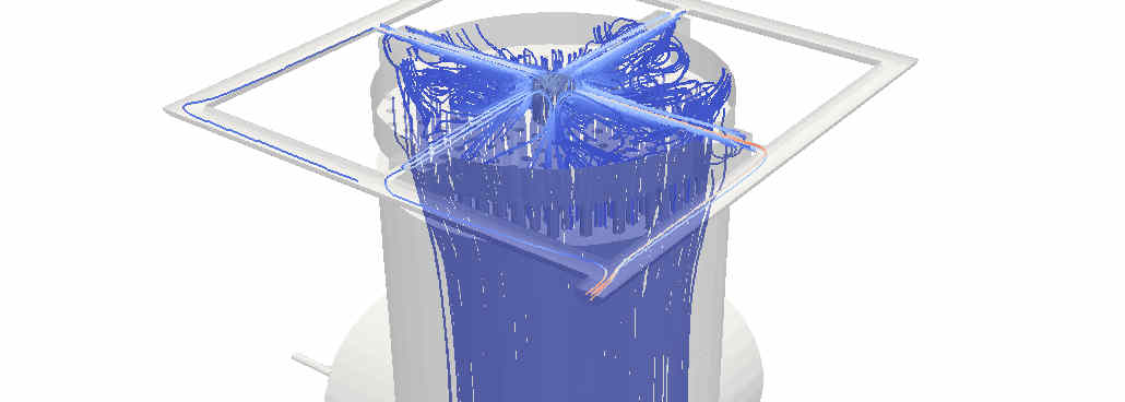 2 CFD Simulation von Gasströmungen durch einen Partikelreaktor
